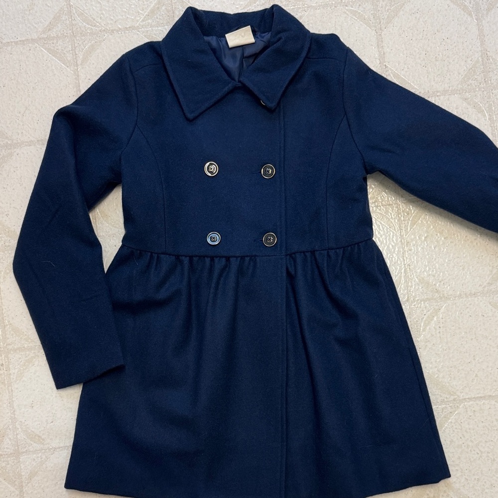 Crazy 8 Wool Navy Blue Kids Coat
